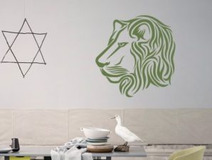 Λιοντάρι, Ζώα, Αυτοκόλλητα τοίχου, 50 x 50 εκ.