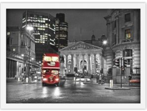 Το Λονδίνο σε ασπρόμαυρο φόντο, Πόλεις – Ταξίδια, Πίνακες σε καμβά, 20 x 15 εκ.