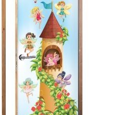 Κάστρο νεράιδων, Παιδικά, Αυτοκόλλητα πόρτας, 60 x 170 εκ.